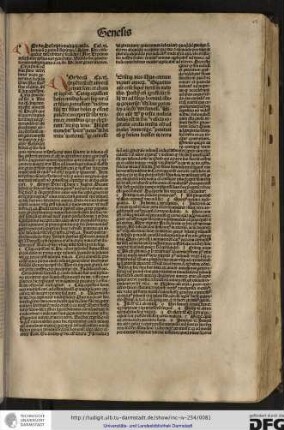 Capitulum vi. Noe vero cum quingentorum esset annorum genuit Sem...