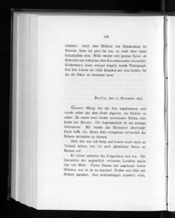 Berlin, den 21. November 1897