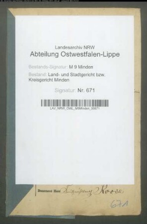 Sonstige: Bödecker, Heinrich; Sonstige: Bödecker, Maria Christine, geb. Stohlmann: