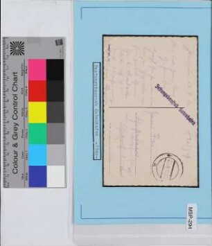 Privat-Feldpost-Ansichtskarte, Schiffsname/Landeinheit: Festungbaustab Gotenhafen; Frankatur, Mi.-Nr.: [Keine]; Poststempel: a 22.VII 40. 10; Nebenstempel: Festungbaustab Gotenhafen