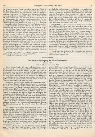 527-540 Zur neueren Auslegung des Alten Testaments