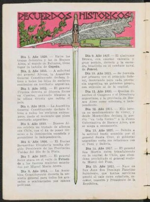 Recuerdos históricos