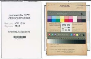 Entnazifizierung Magdalena Kreifelts , geb. 26.12.1896 (Apothekerin)