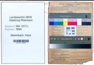 Entnazifizierung Hans Marenbach , geb. 03.11.1903 (Landwirt)