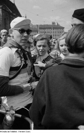 Porträt eines Radrennfahrers