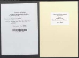 Verleihung der Präbenden und Benefizien am Stift Herford