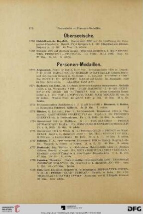 Personen-Medaillen (Nr. 1770-1811)