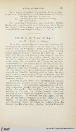 Celluloid als Negativträger