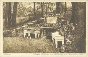 Weimar - Goethes Ruhesitz mit Widmung an Frau von Stein.