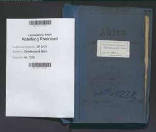 Fischer; Karl Werner, Bergassessor; Prüfungs- u. Personalakten Band 1