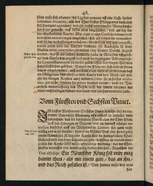 48-70, Vom Fünfften und Sechsten Punct.