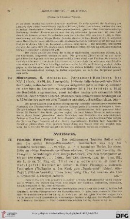 Militaria (Nr. 347)