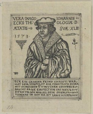 Bildnis des Iohannis Eckius