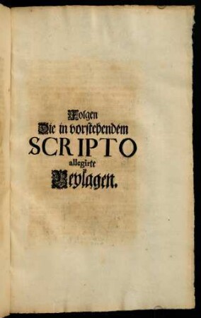 1-66, Folgen Die in vorstehendem SCRIPTO allegirte Beylagen.