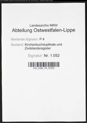Zivilstandsregister der Munizipalität Schwelm (GHT 1812). (Gemeinde: Zivilstandsregister)