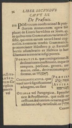 Caput III. De Praefixis