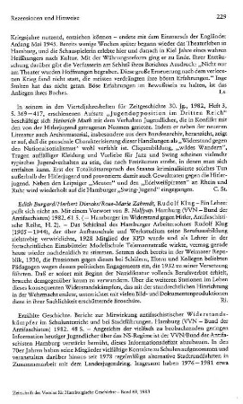 Erzählte Geschichte, Berichte zur Mitwirkung antifaschistischer Widerstandskämpfer im Schulunterricht und bei Stadtführungen : Hamburg, VVN, Bund d. Antifaschisten, 1982