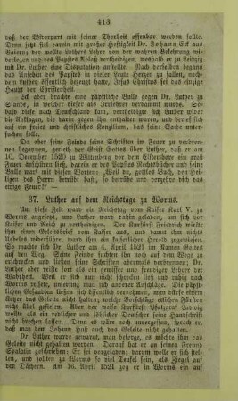37. Luther auf dem Reichstage zu Worms