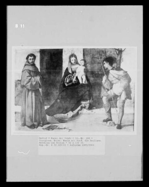 Maria mit Kind, die Heiligen Antonius und Rochus