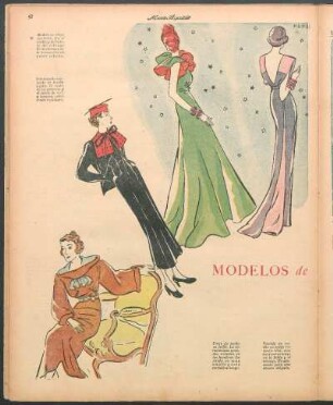 Modelos de actualidad [Dibujos] : Para la mujer