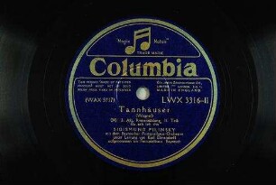 Tannhäuser: 3. Akt, Romerzählung II. Teil "Da sah ich ihn" / (Wagner)