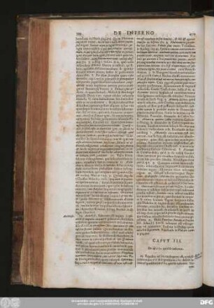 Caput III. De [...] quid sit infernus.