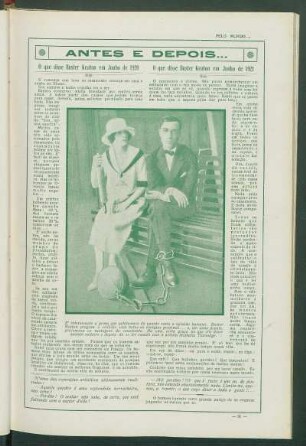 Antes e depois... : O que disse Buster Keaton em Junho de 1920 [e] O que disse Buster Keaton em Junho de 1921