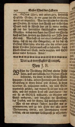 142-150, Vier und dreyssigstes Exempel. - Anhang einer Erzehlung.