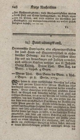 Oekonomische Encyklopädie. T.3.4.