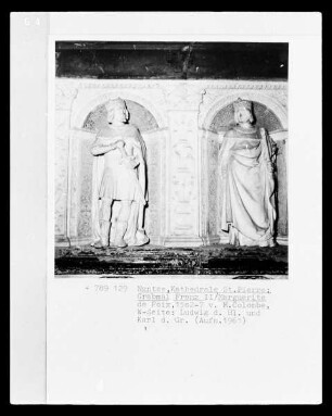 Grabmal des Herzogs Franz II. und seiner Gemahlin Margarethe von Foix: Der Heilige Ludwig