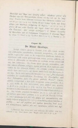 Caput II. De Dione theologo.