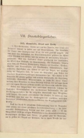VIII. Staatsbürgerliches