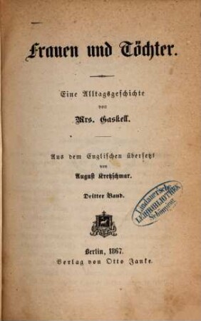 Frauen und Töchter : eine Alltagsgeschichte, 3. Band
