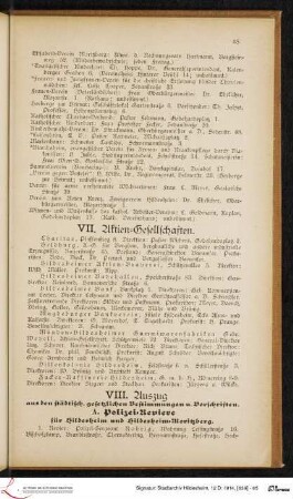 VII. Aktien-Gesellschaften.