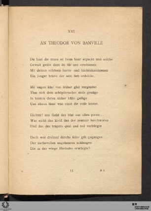 XVI. An Theodor von Banville