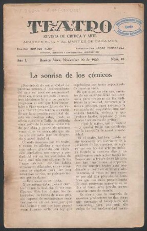 La sonrisa de los cómicos
