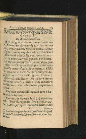 Caput II. De Armis Ductilibus.
