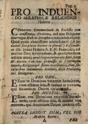 Manuale Seraphicum per ecclesiasticis functionibus