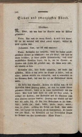 Sieben und zwanzigster Abend. = Vingt-Septième Soirèe.