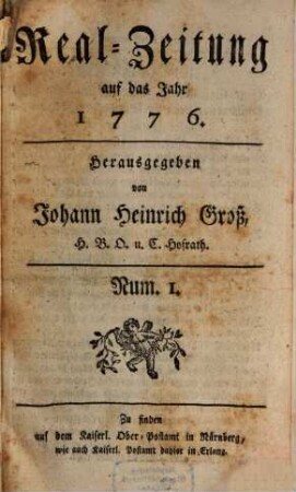 Real-Zeitung. 1776