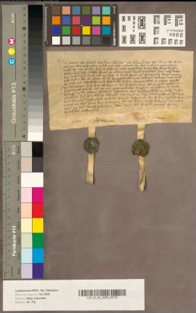 Konrad von Wichele schwört dem Grafen Adolfvon Kleve Urfehde.