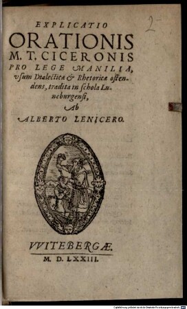 Explicatio Orationis Ciceronis pro lege Manilia