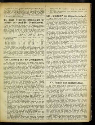 ¬Die¬ Teuerung und die Festbesoldeten