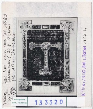 Paris, Bibliothèque Nationale: Nouv. acq. lat. 1589 (Sakramentar), fol. 10a, Initialseite