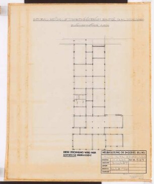 Reichsluftfahrtministerium, Berlin: Teilgrundriss Q4L (Sockelgeschoss) 1:200