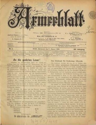 Armee-Blatt : militärwissenschaftliche Wochenschrift für die Interessen unserer Land- und Seemacht. 15. 1896