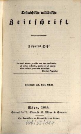 Oestreichische militärische Zeitschrift. 1844, 10/12