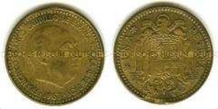 1 Peseta, Franco