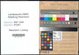 Entnazifizierung Ludwig Naumann , geb. 01.03.1891 (Beamter)