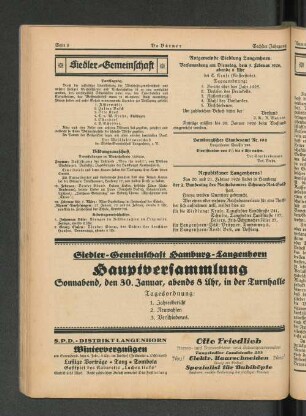 Hauptversammlung